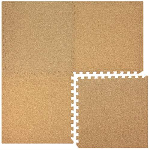 Cork Interlocking Floor Tiles With A, Cork Floor Tiles
